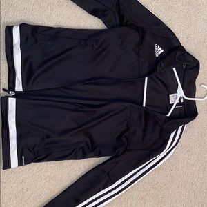 Adidas track suit zip up jacket